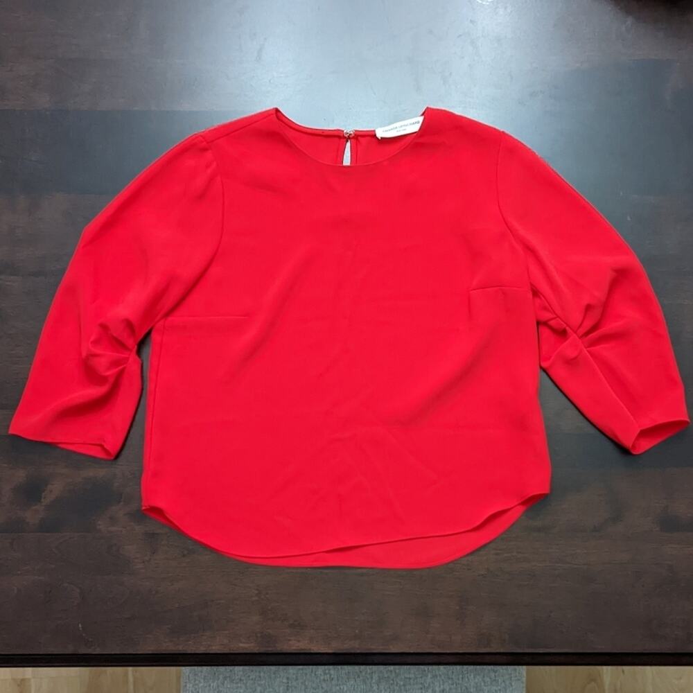 Amanda Uprichard Red Blouse